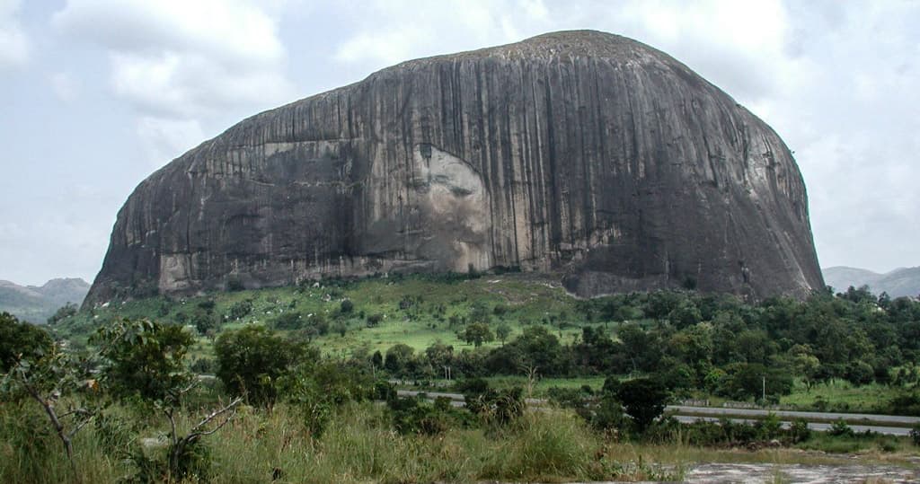 Zuma Rock — photo by Jeff Attaway via Wikimedia Commons